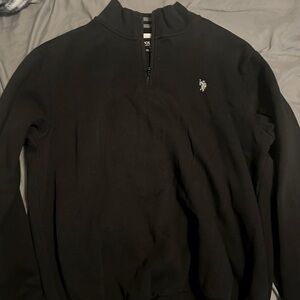 U.S. Polo Assn. Mens Full Zip up, Size Large, Color Black, Great Condition.